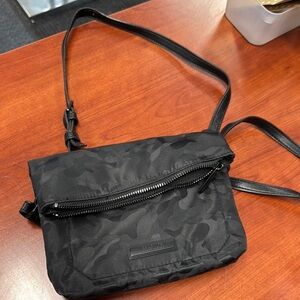 Black Camouflage Crossbody Bag